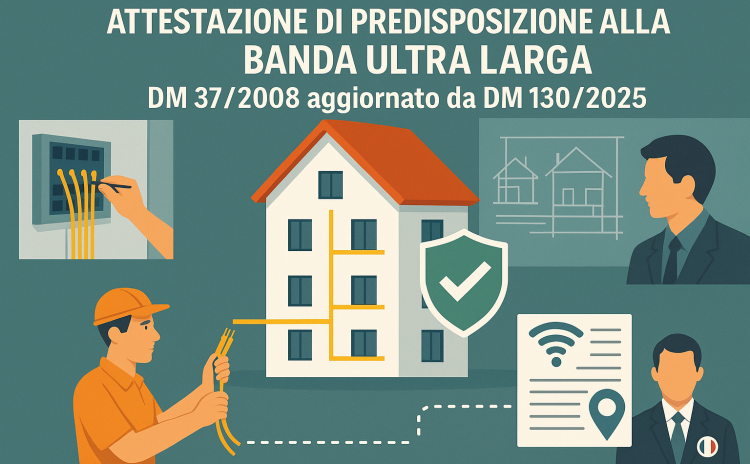 L’Attestazione di Predisposizione alla Banda Ultra Larga negli Edifici: Evoluzione normativa, responsabilità tecniche e impatti operativi