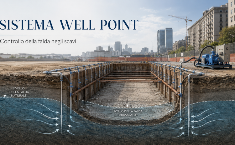IL SISTEMA WELL POINT: FUNZIONAMENTO, CAMPI DI APPLICAZIONE E GESTIONE DELLA FALDA NEGLI SCAVI